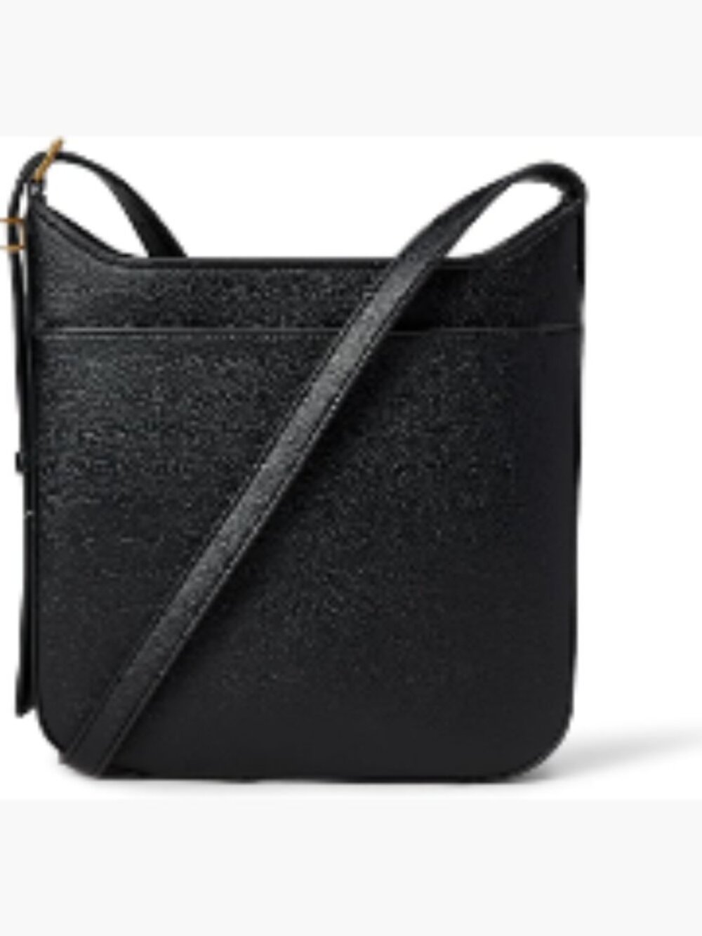 Faux Leather Slim Crossbody Bag with Adjustable Strap